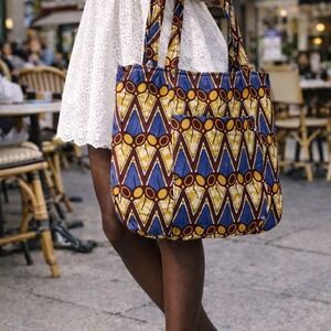 African Wax Print Max Tote Bag